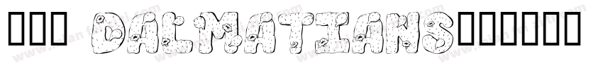 101 Dalmatians字体转换